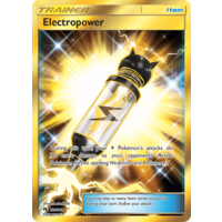 Electropower 232/214 SM Lost Thunder Holo Full Art Secret Rare Trainer Pokemon Card NEAR MINT TCG