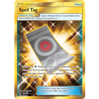 Spell Tag 235/214 SM Lost Thunder Holo Full Art Secret Rare Trainer Pokemon Card NEAR MINT TCG