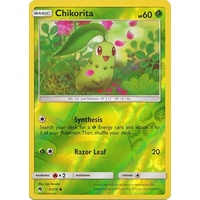 Chikorita 5/214 SM Lost Thunder Reverse Holo Common Pokemon Card NEAR MINT TCG