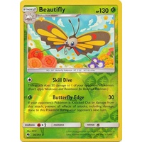 Beautifly 26/214 SM Lost Thunder Reverse Holo Rare Pokemon Card NEAR MINT TCG