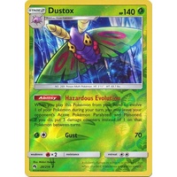 Dustox 28/214 SM Lost Thunder Reverse Holo Uncommon Pokemon Card NEAR MINT TCG