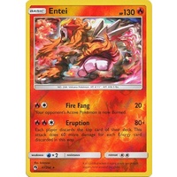 Entei 47/214 SM Lost Thunder Reverse Holo Rare Pokemon Card NEAR MINT TCG