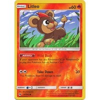 Litleo 50/214 SM Lost Thunder Reverse Holo Common Pokemon Card NEAR MINT TCG