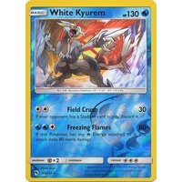White Kyurem 63/214 SM Lost Thunder Reverse Holo Rare Pokemon Card NEAR MINT TCG