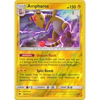 Ampharos 78/214 SM Lost Thunder Reverse Holo Rare Pokemon Card NEAR MINT TCG