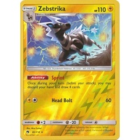 Zebstrika 82/214 SM Lost Thunder Reverse Holo Rare Pokemon Card NEAR MINT TCG