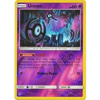 Unown 91/214 SM Lost Thunder Reverse Holo Rare Pokemon Card NEAR MINT TCG