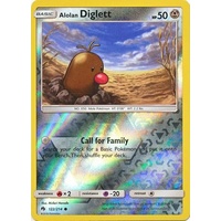 Alolan Dugtrio 123/214 SM Lost Thunder Reverse Holo Uncommon Pokemon Card NEAR MINT TCG