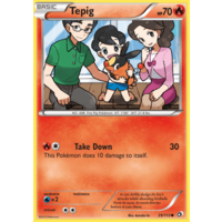 Tepig 25/113 BW Legendary Treasures Common Pokemon Card NEAR MINT TCG
