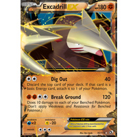 Excadrill EX 82/113 BW Legendary Treasures Holo Ultra Rare Pokemon Card NEAR MINT TCG