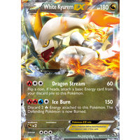 White Kyurem EX 101/113 BW Legendary Treasures Holo Ultra Rare Pokemon Card NEAR MINT TCG