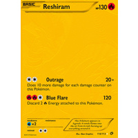 Reshiram 114/113 BW Legendary Treasures Holo Secret Rare Pokemon Card NEAR MINT TCG