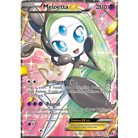 Meloetta EX RC25/RC25 BW Legendary Treasures Radiant Collection Holo Ultra Rare Pokemon Card NEAR MINT TCG