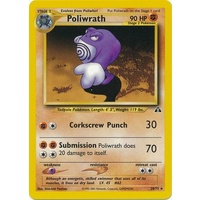 Poliwrath 28/75 Neo Discovery Unlimited Rare Pokemon Card NEAR MINT TCG