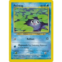 Poliwag 62/75 Neo Discovery Unlimited Common Pokemon Card NEAR MINT TCG