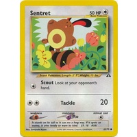 Sentret 63/75 Neo Discovery Unlimited Common Pokemon Card NEAR MINT TCG