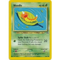 Weedle 70/75 Neo Discovery Unlimited Common Pokemon Card NEAR MINT TCG