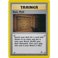 Ruin Wall 74/75 Neo Discovery Unlimited Uncommon Trainer Pokemon Card NEAR MINT TCG