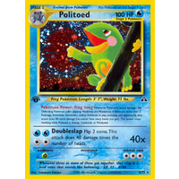 Politoed 8/75 Neo Discovery 1st Edition Holo Rare Pokemon Card NEAR MINT TCG