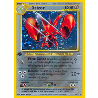 Scizor 10/75 Neo Discovery 1st Edition Holo Rare Pokemon Card NEAR MINT TCG