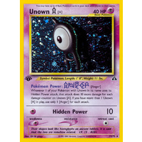 Unown A 14/75 Neo Discovery 1st Edition Holo Rare Pokemon Card NEAR MINT TCG