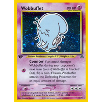 Wobbuffet 16/75 Neo Discovery 1st Edition Holo Rare Pokemon Card NEAR MINT TCG