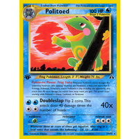 Politoed 27/75 Neo Discovery 1st Edition Rare Pokemon Card NEAR MINT TCG