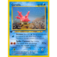 Corsola 37/75 Neo Discovery 1st Edition Uncommon Pokemon Card NEAR MINT TCG