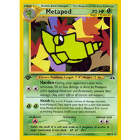 Metapod 42/75 Neo Discovery 1st Edition Uncommon Pokemon Card NEAR MINT TCG