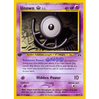 Unown U 51/75 Neo Discovery 1st Edition Uncommon Pokemon Card NEAR MINT TCG