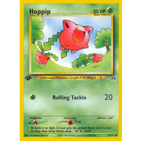 Hoppip 55/75 Neo Discovery 1st Edition Common Pokemon Card NEAR MINT TCG