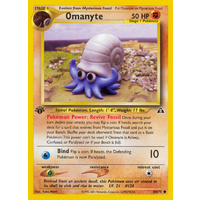 Omanyte 60/75 Neo Discovery 1st Edition Common Pokemon Card NEAR MINT TCG