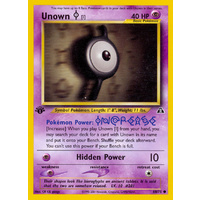 Unown I 68/75 Neo Discovery 1st Edition Common Pokemon Card NEAR MINT TCG