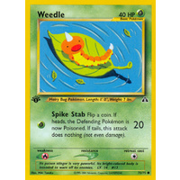 Weedle 70/75 Neo Discovery 1st Edition Common Pokemon Card NEAR MINT TCG