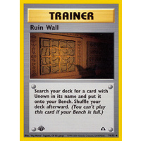 Ruin Wall 74/75 Neo Discovery 1st Edition Uncommon Trainer Pokemon Card NEAR MINT TCG