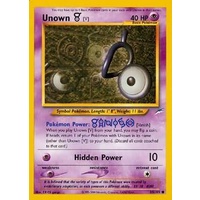 Unown V 89/105 Neo Destiny Unlimited Common Pokemon Card NEAR MINT TCG