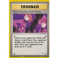 Team Rocket's Evil Deeds 103/105 Neo Destiny Unlimited Uncommon Trainer Pokemon Card NEAR MINT TCG