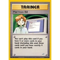 Mail from Bill 105/105 Neo Destiny Unlimited Common Trainer Pokemon Card NEAR MINT TCG