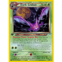 Dark Crobat 2/105 Neo Destiny 1st Edition Holo Rare Pokemon Card NEAR MINT TCG