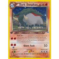 Dark Donphan 3/105 Neo Destiny 1st Edition Holo Rare Pokemon Card NEAR MINT TCG