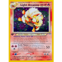 Light Arcanine 12/105 Neo Destiny 1st Edition Holo Rare Pokemon Card NEAR MINT TCG