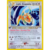 Light Dragonite 14/105 Neo Destiny 1st Edition Holo Rare Pokemon Card NEAR MINT TCG