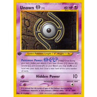 Unown H 28/105 Neo Destiny 1st Edition Rare Pokemon Card NEAR MINT TCG