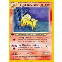 Light Ninetales 50/105 Neo Destiny 1st Edition Uncommon Pokemon Card NEAR MINT TCG