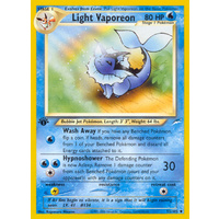 Light Vaporeon 52/105 Neo Destiny 1st Edition Uncommon Pokemon Card NEAR MINT TCG