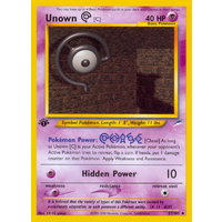 Unown C 57/105 Neo Destiny 1st Edition Uncommon Pokemon Card NEAR MINT TCG