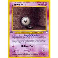 Unown Q 59/105 Neo Destiny 1st Edition Uncommon Pokemon Card NEAR MINT TCG