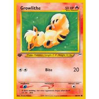 Growlithe 68/105 Neo Destiny 1st Edition Common Pokemon Card NEAR MINT TCG