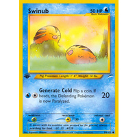 Swinub 84/105 Neo Destiny 1st Edition Common Pokemon Card NEAR MINT TCG