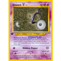 Unown V 89/105 Neo Destiny 1st Edition Common Pokemon Card NEAR MINT TCG